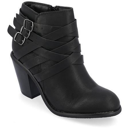 Journee Collection Wide Width Strap Wide Bootie | Womens | | | Boots | Bootie Product Image