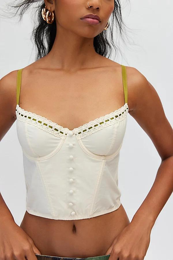 Out From Under Dehlia Ribbon Trim Corset Top Womens at Urban Outfitters Product Image