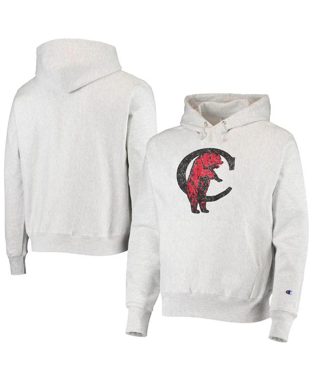 Mens Champion Heathered Gray Cincinnati Bearcats Team Vault Logo Reverse Weave Pullover Hoodie Product Image