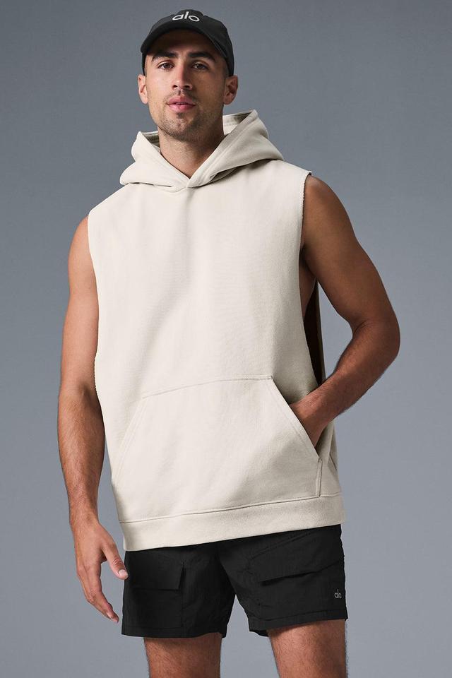 Renown Sleeveless Hoodie - Bone Male Product Image