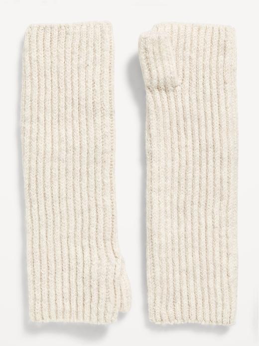 Thick-Knit Fingerless Gloves Product Image