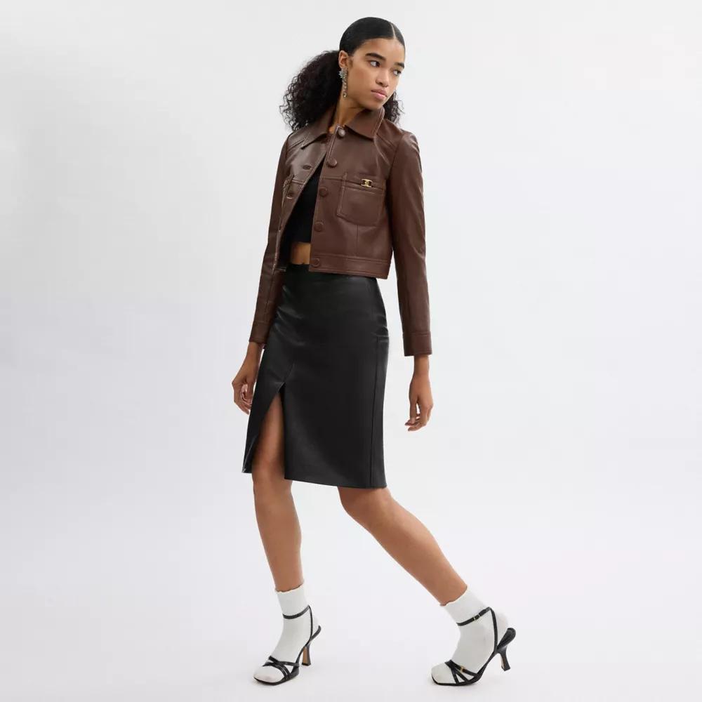 Heritage C Leather Skirt product image