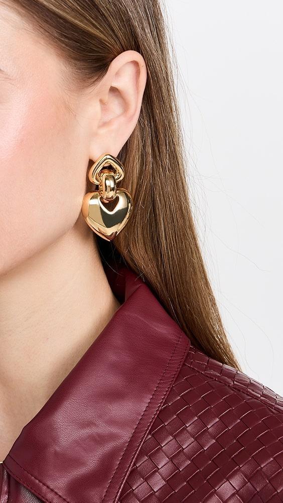 Kenneth Jay Lane Gold Drop Post Earrings | Shopbop Product Image