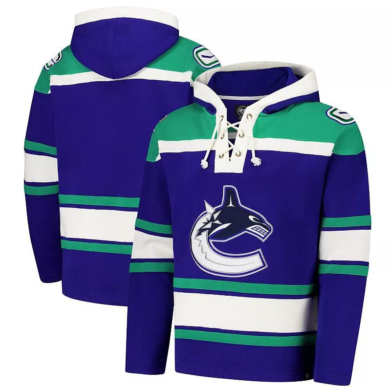 Mens 47 Royal Vancouver Canucks Superior Lacer Pullover Hoodie Product Image