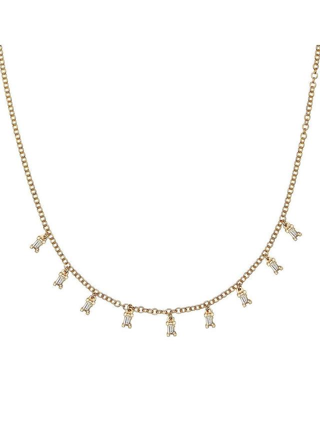 Womens 18K Yellow Gold & 0.43 TCW Diamond Necklace Product Image