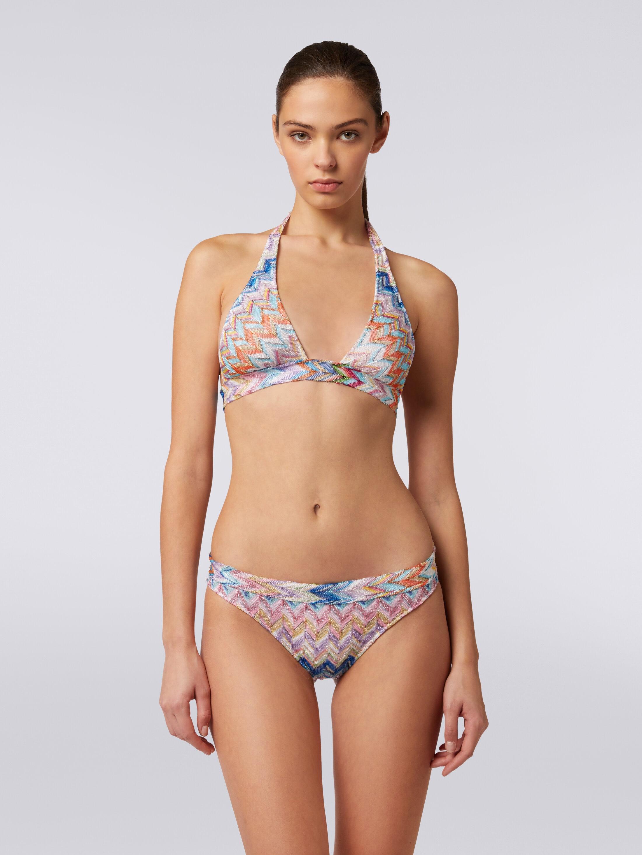 Bikini in zigzag viscose with lurex Product Image