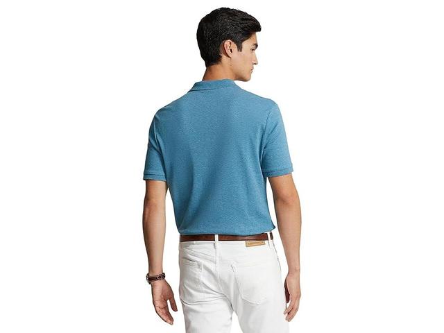 Polo Ralph Lauren Custom Slim Fit Soft Cotton Polo Shirt (Marine Heather) Men's Clothing Product Image