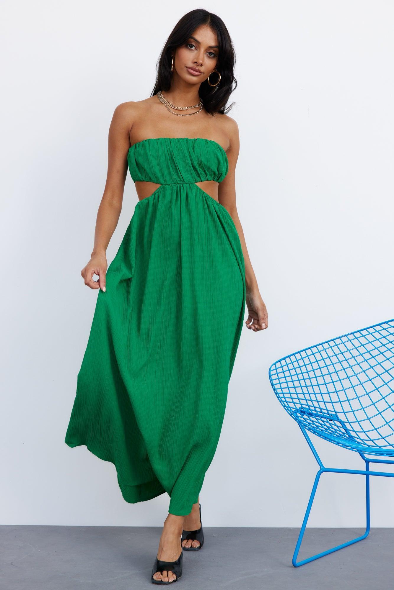 GORG Lover Midi Dress Green Product Image