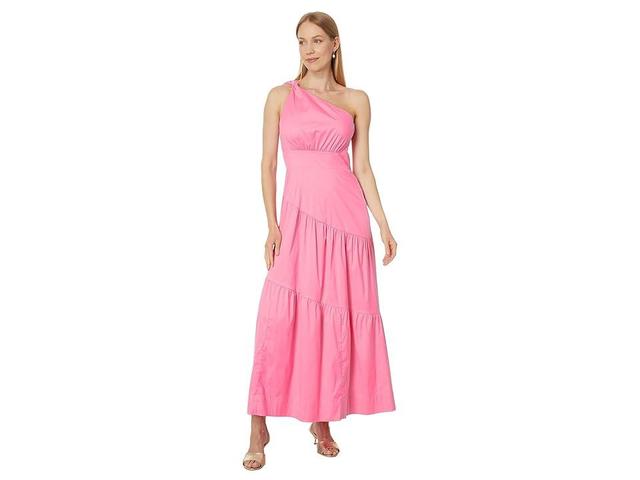 Lilly Pulitzer Lucilyn One Shoulder Cott (Confetti Pink) Women's Dress Product Image