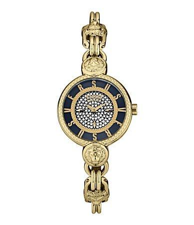 Versus Versace Womens Les Docks Petite 2 Hand Quartz Silver-Tone Stainless Steel Watch, 30mm Product Image