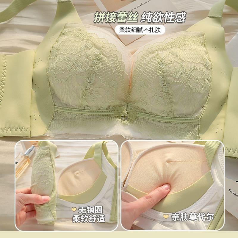 Plain Lace Bra Product Image