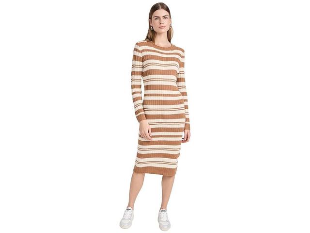 line and dot Duo Striped Sweaterdress (Sienna) Women's Dress Product Image