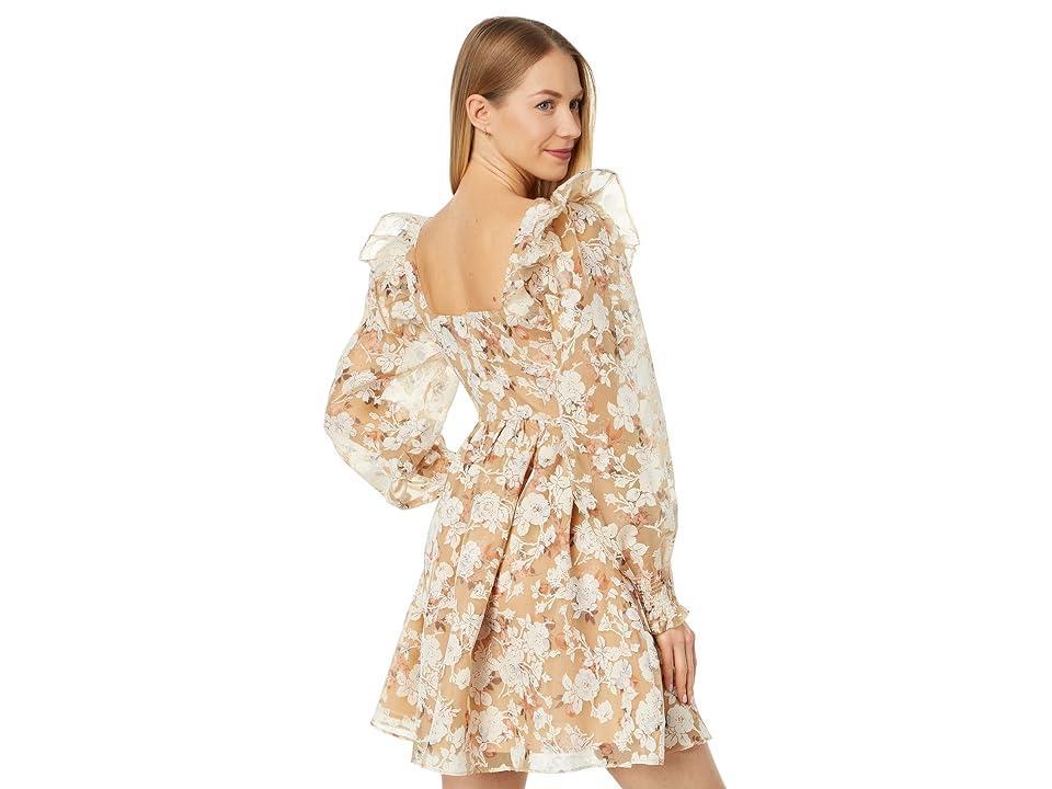 en saison Chaumont Mini Dress (Peach) Women's Clothing Product Image