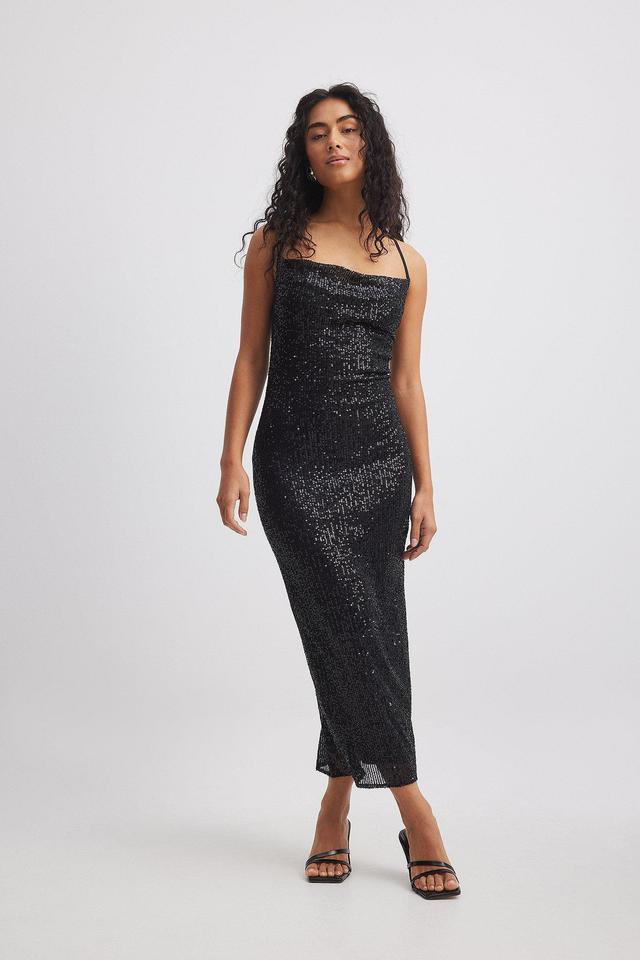 Waterfall Sequin Midi Dress Product Image