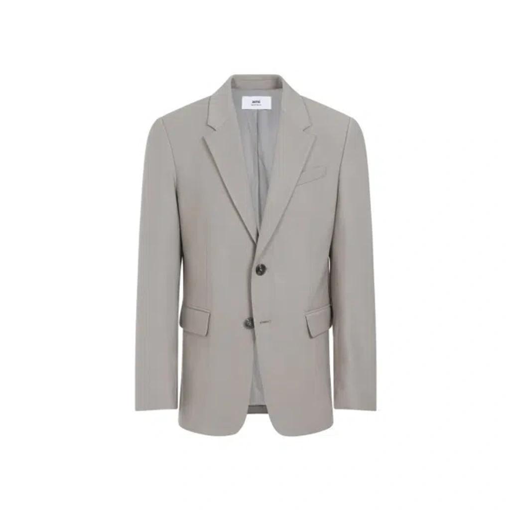 AMI ALEXANDRE MATTIUSSI Ami Two Buttons Jacket In Grey Product Image