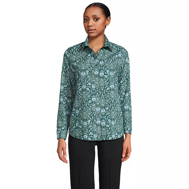 Womens Lands End No-Iron Supima Cotton Shirt Product Image