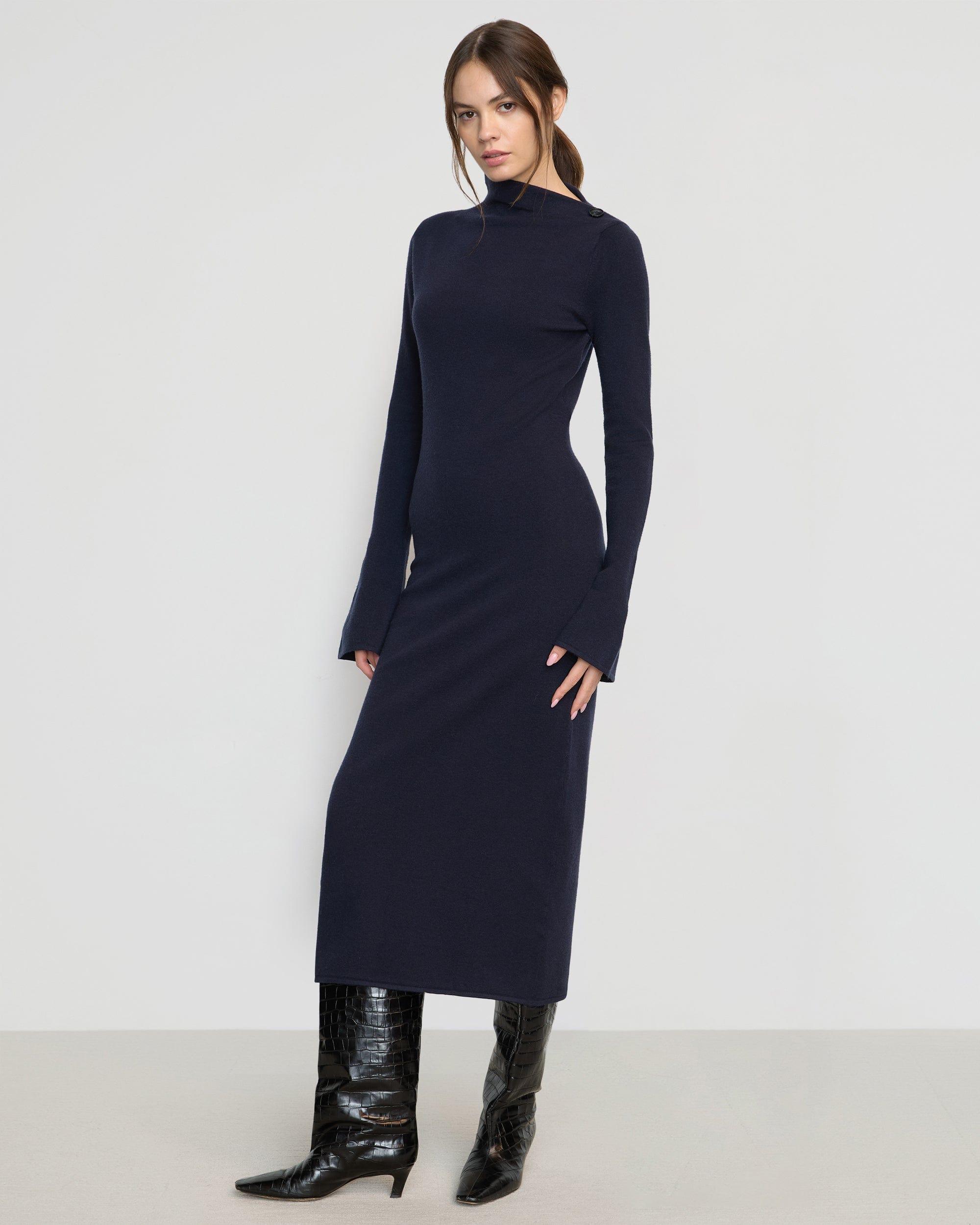 Keaton Bell-Sleeve Midi Dress Product Image