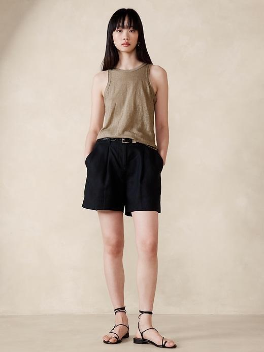 Linen Racer Tank Product Image