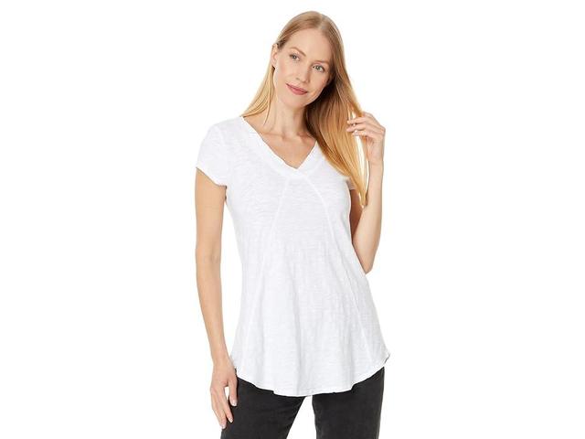 Mod-o-doc Seamed V-Neck Tee Women's Clothing Product Image