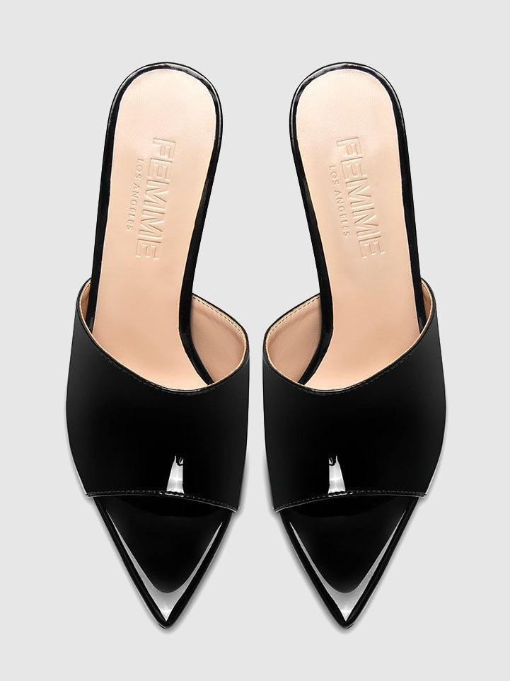 Gianni Patent Mule - Black Product Image