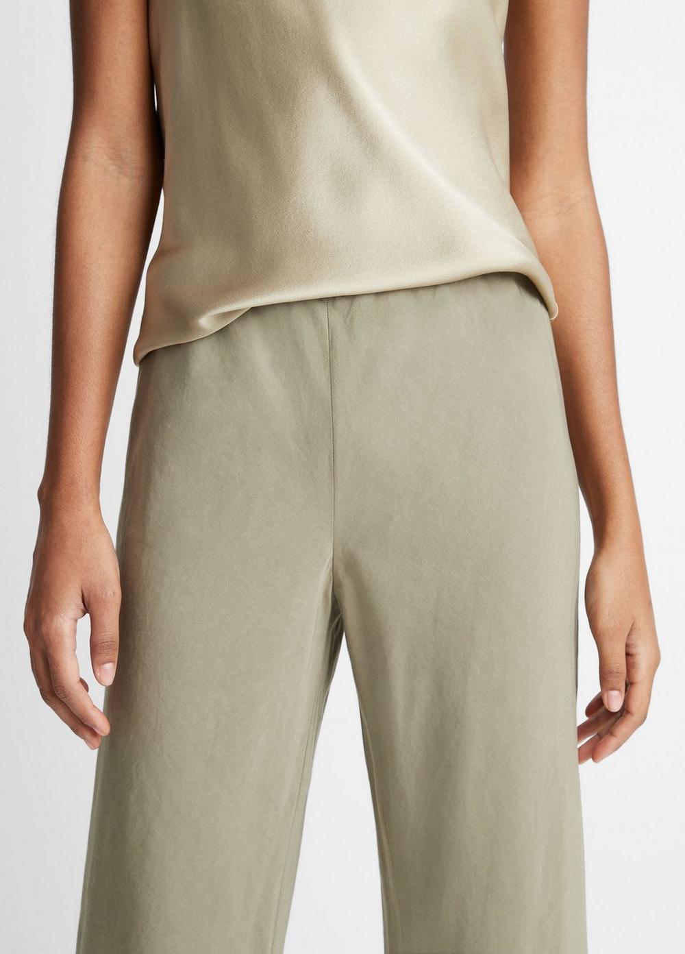 Cotton-Blend High-Waist Bias Pant Product Image