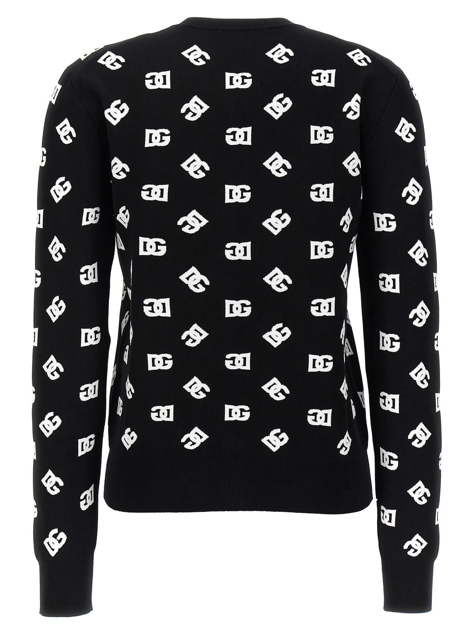 DOLCE & GABBANA Cardigan Mit Dg-logo In Print Product Image