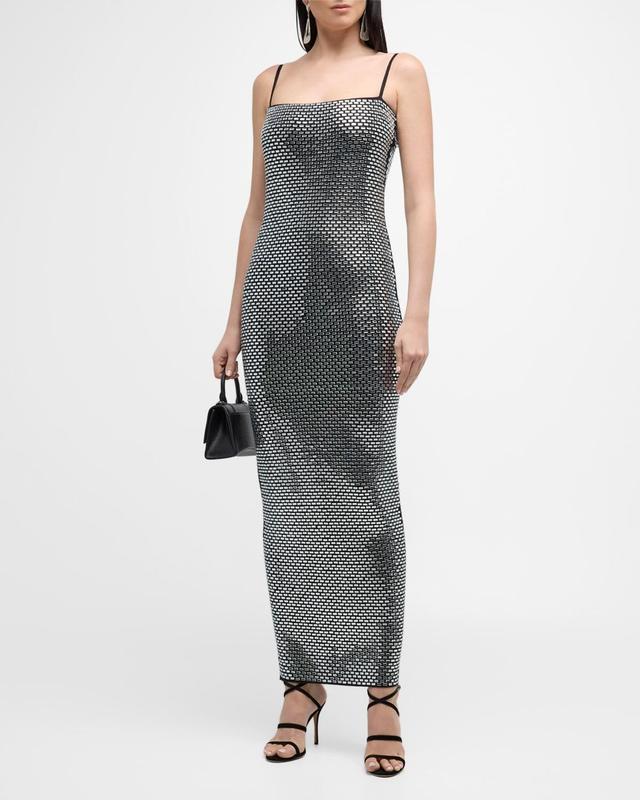 Kyree Metallic Knit Bodycon Maxi Dress Product Image