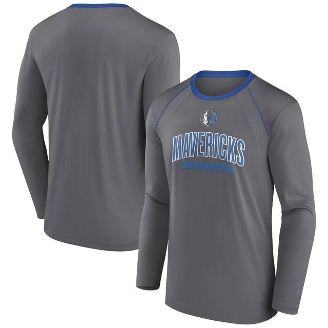 NBA Dallas Mavericks Mens Long Sleeve Pick and Roll Poly Performance T-Shirt Product Image