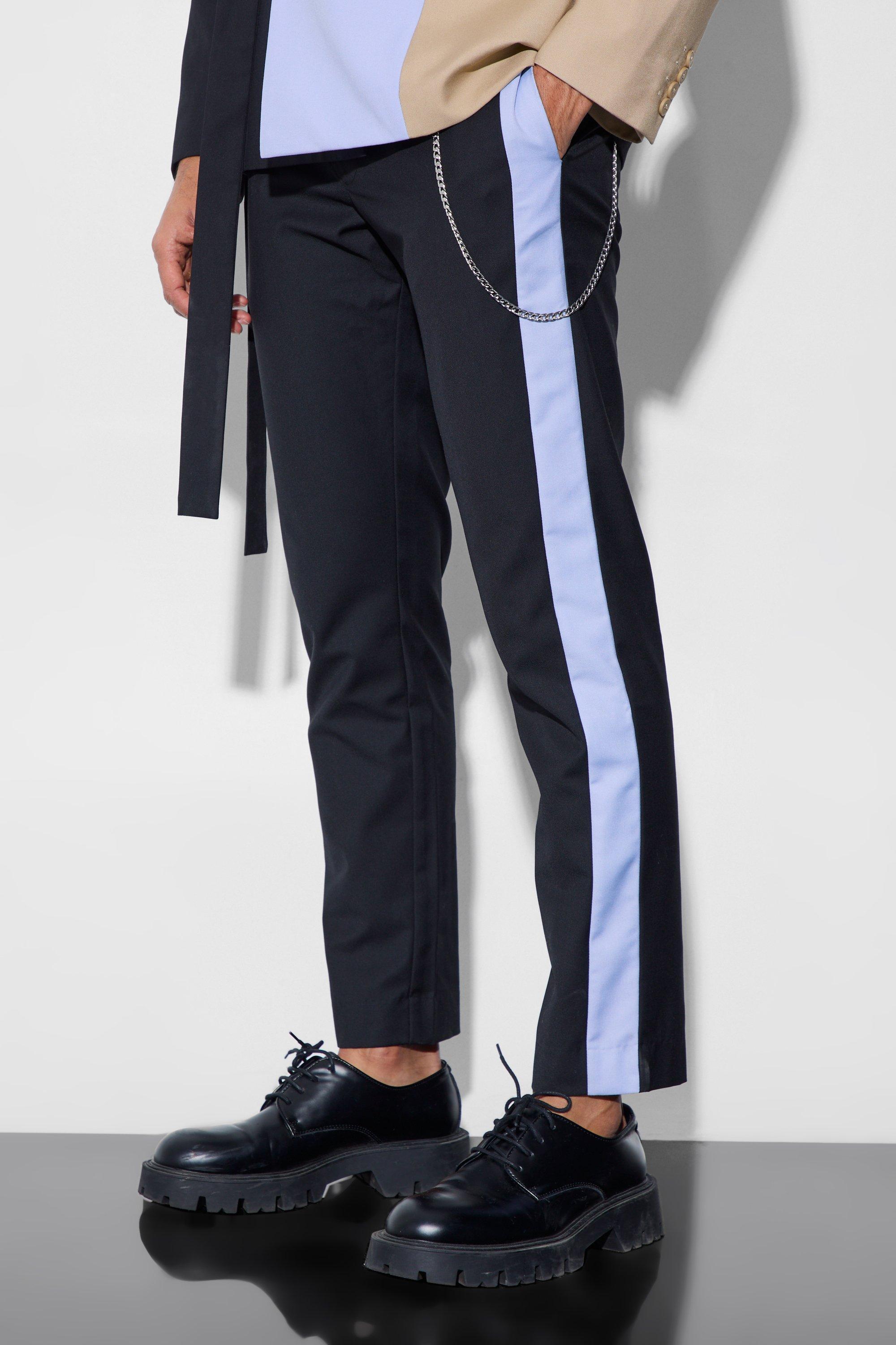 Slim Side Panel Dress Pants | boohooMAN USA Product Image