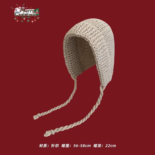 Plain Cable Knit Bonnet Product Image