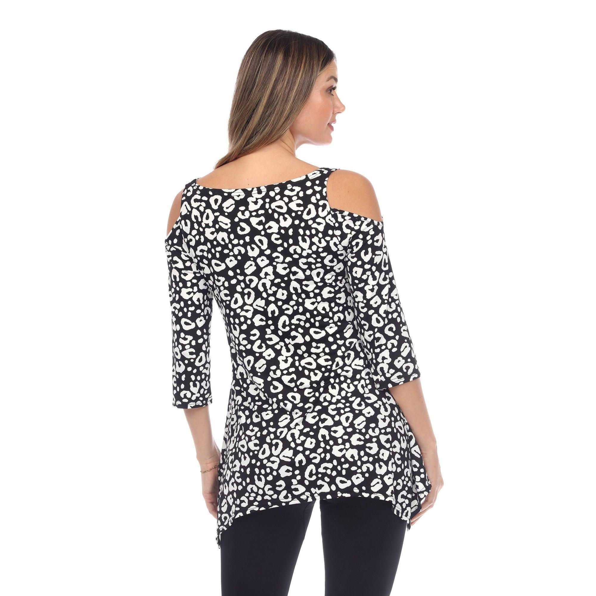 Leopard Cold Shoulder Tunic Product Image