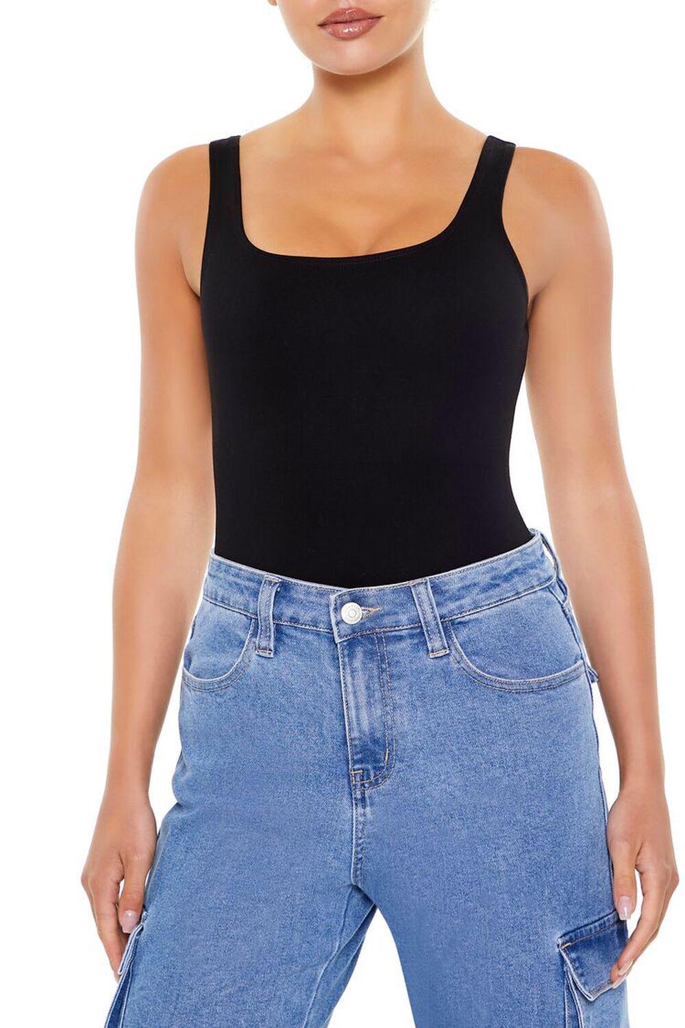 Ponte Knit Tank Bodysuit | Forever 21 Product Image