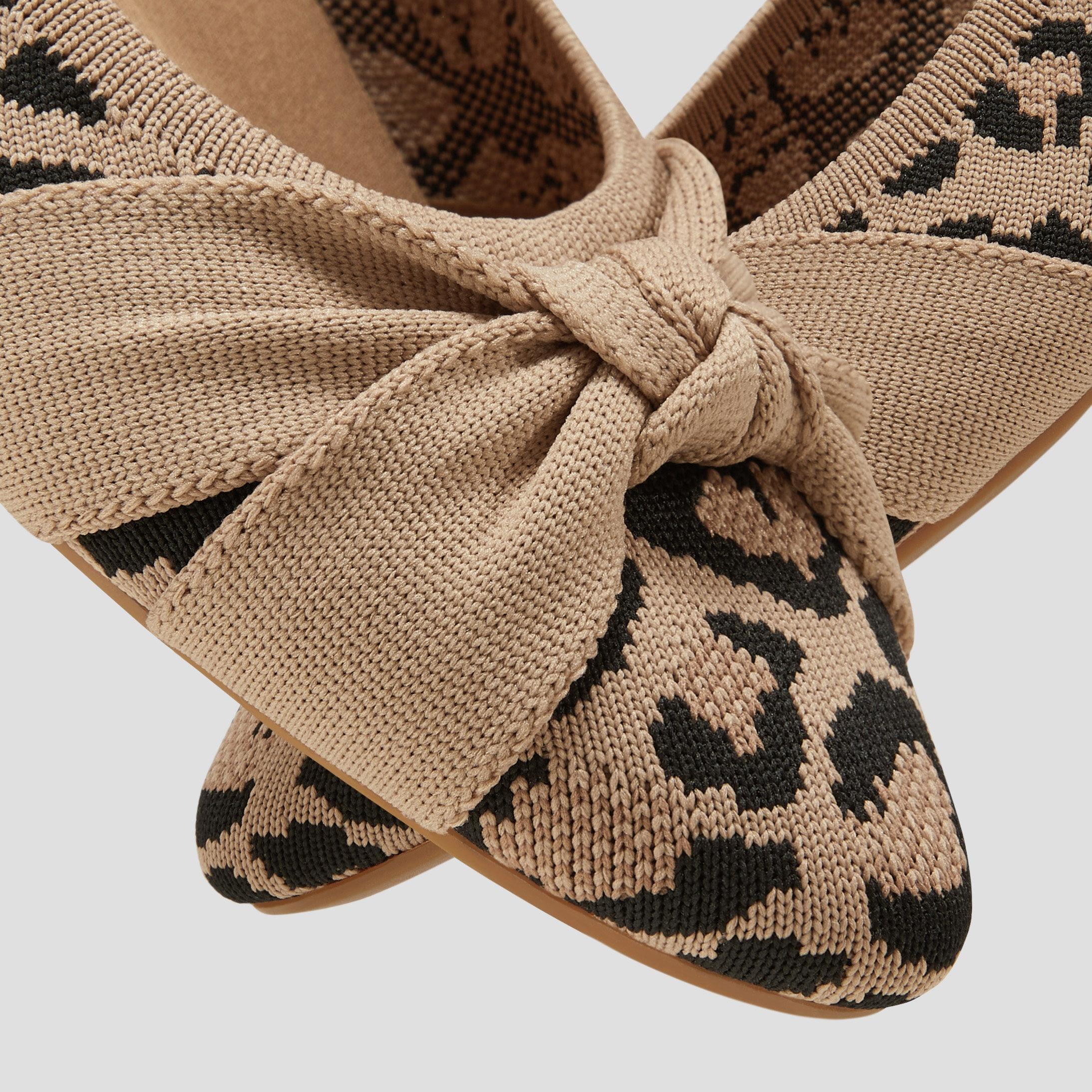 Almond-Toe Knotted Flats (Bibi) Product Image