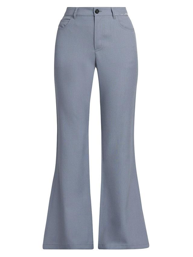 Womens Wool & Mohair Flared Trousers Product Image