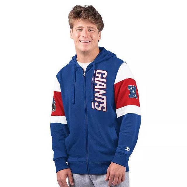 Mens Starter Royal New York Giants Extreme Full-Zip Hoodie Product Image