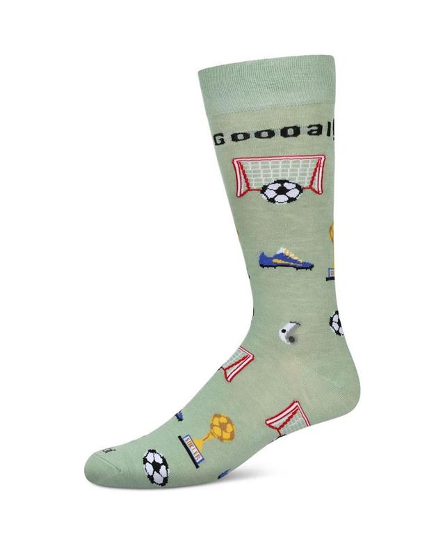 MeMoi Mens Soccer Novelty Crew Socks Product Image