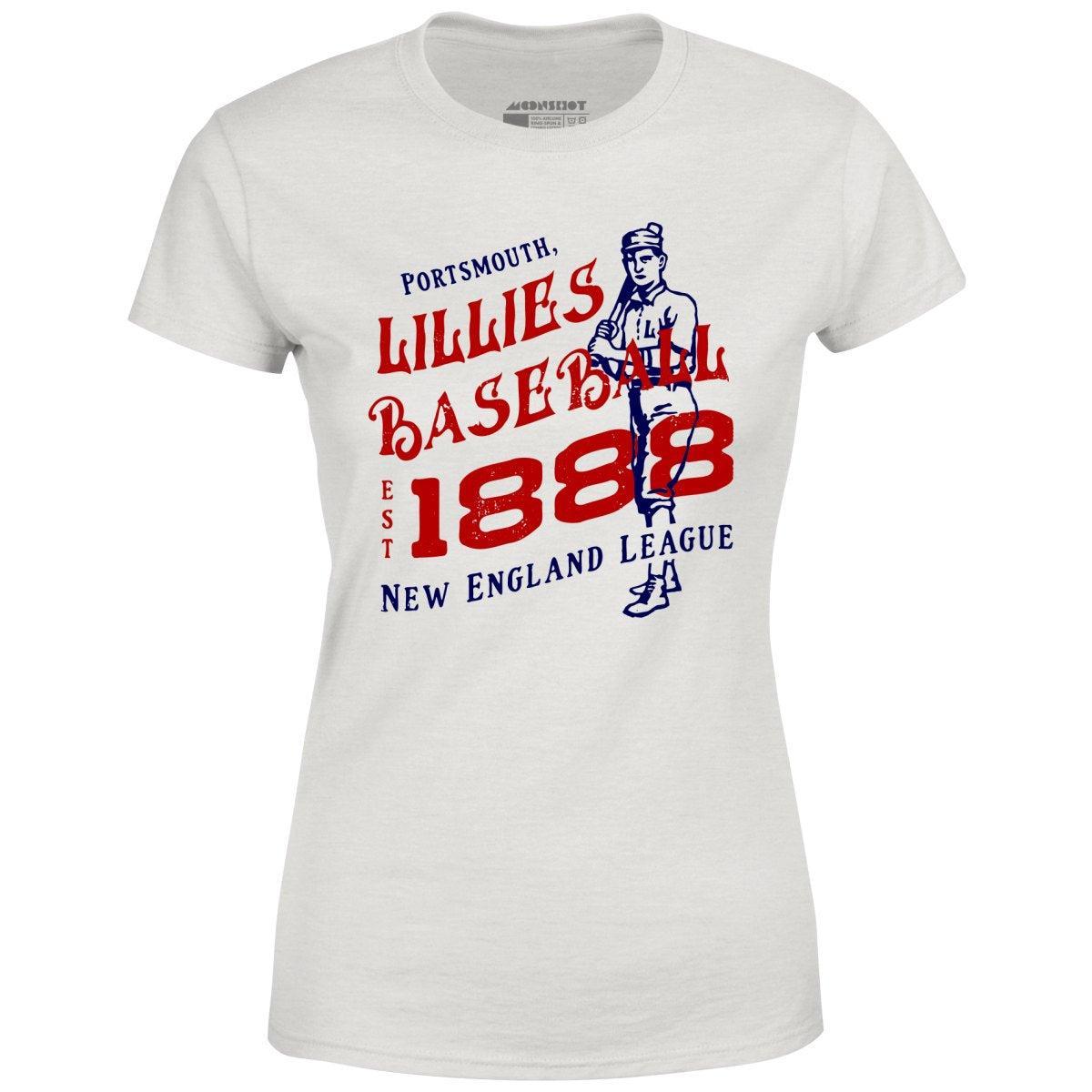 Portsmouth Lillies - New Hampshire - Vintage Defunct Baseball Teams - Women's T-Shirt Female Product Image