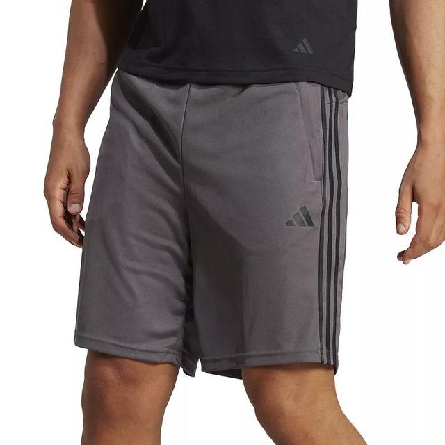 adidas Mens Train Essentials Classic-Fit Aeroready 3-Stripes 10 Training Shorts - Brite Orange Red Product Image