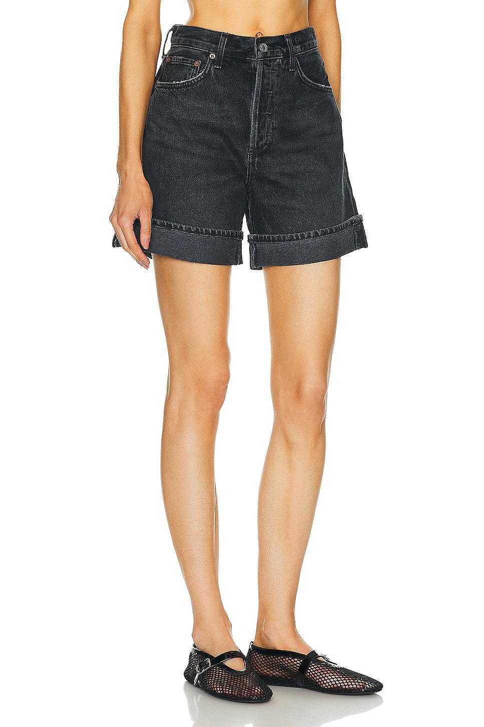 AGOLDE Dame Short in Black Product Image