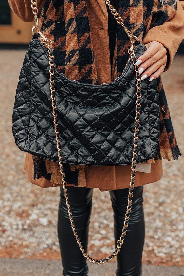 The Maris Quilted Purse In Black Product Image