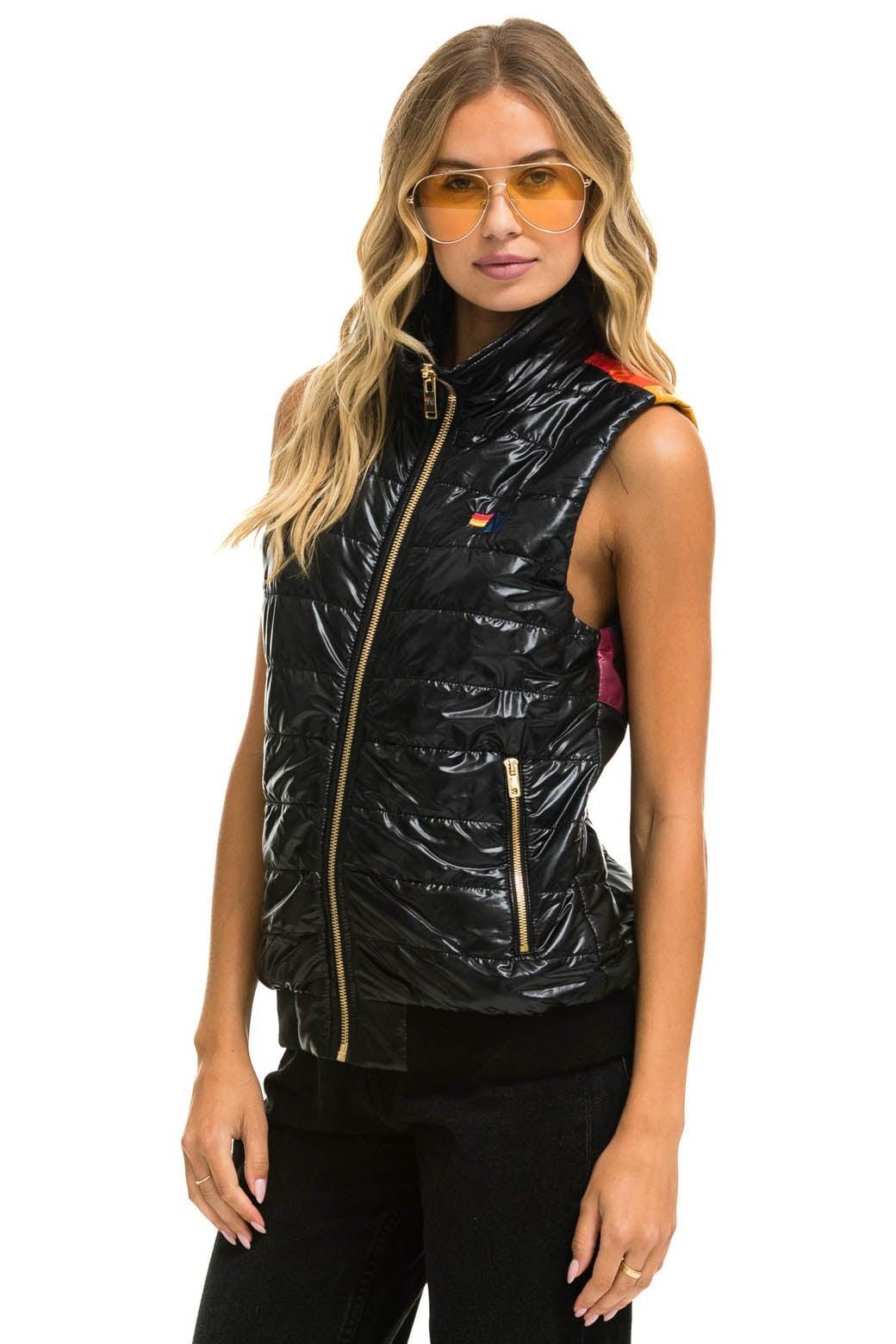 SUNBURST VEST - GLOSSY BLACK Female Product Image