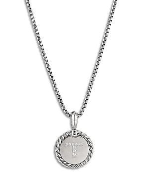 Womens Initial Charm with Pav Diamonds Product Image