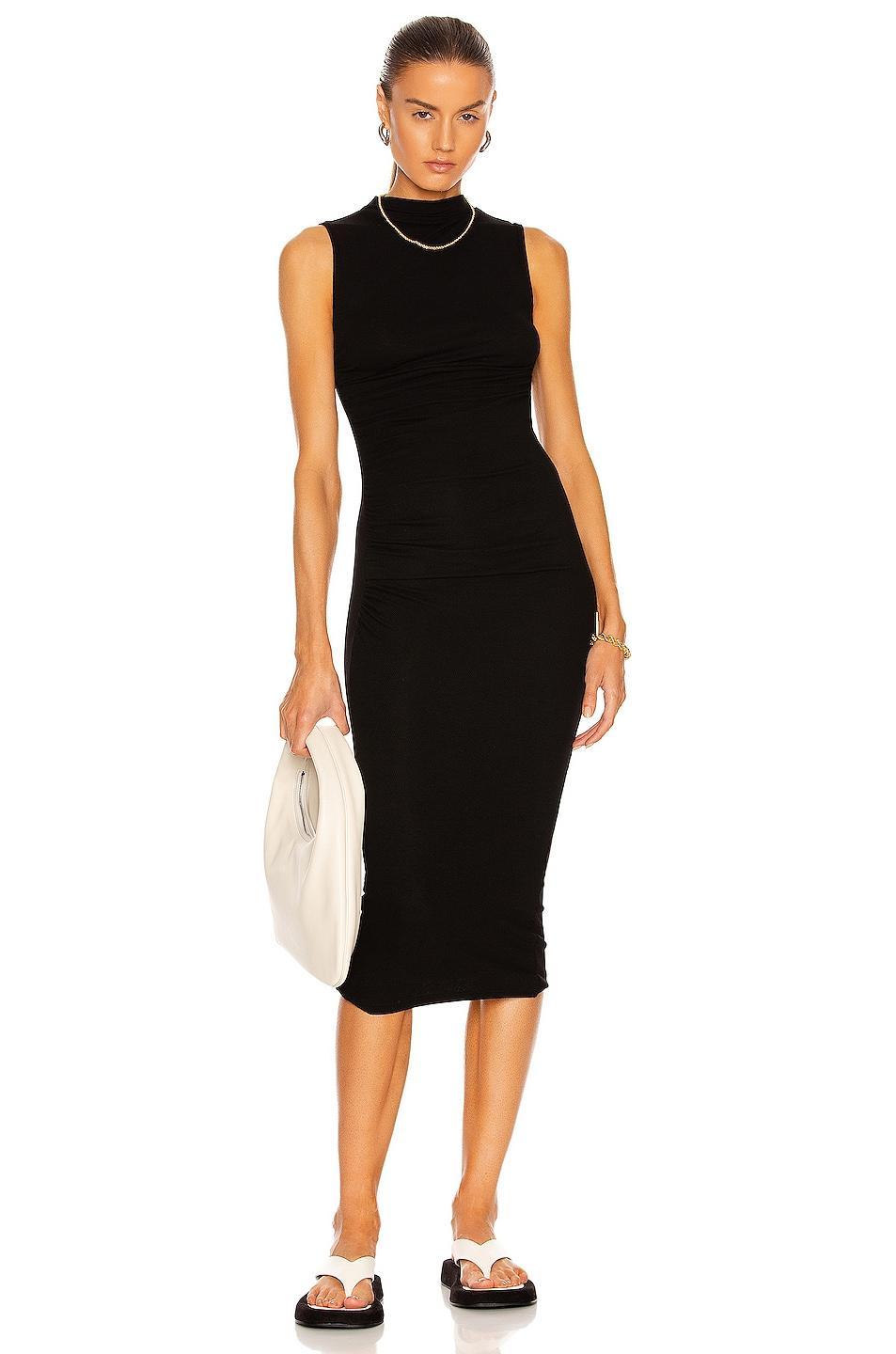 Enza Costa Silk Knit Sleeveless Twist Midi Dress Size M, S, XL, XS. Product Image