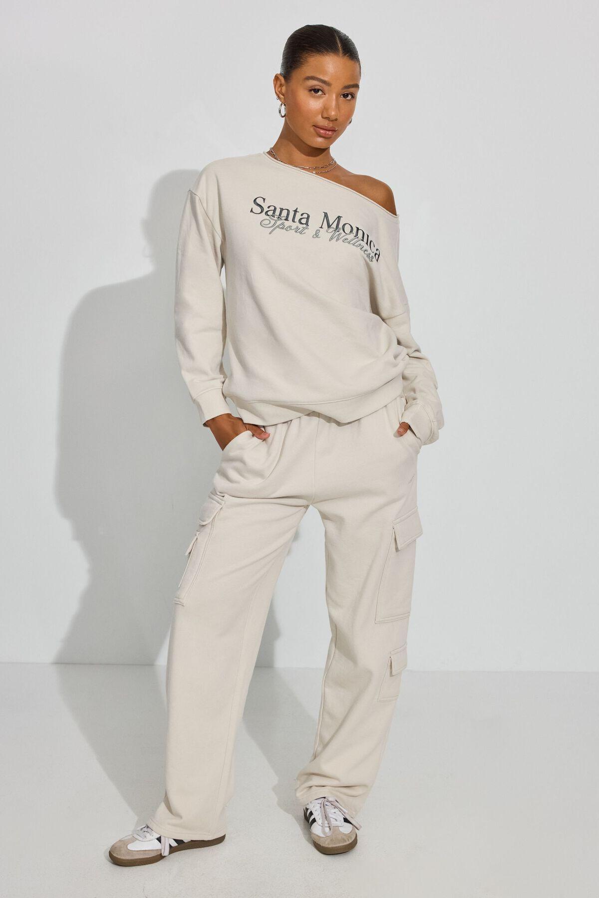 SoftTerry Off Shoulder Sweatshirt Product Image