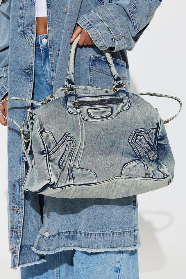 Denim On Denim Handbag  - Denim Product Image