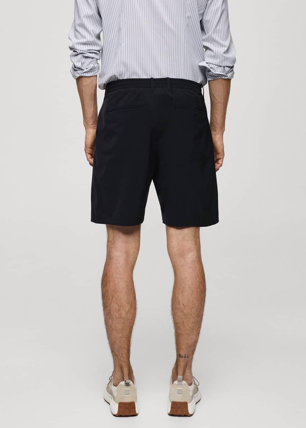 MANGO MAN - Regular-fit bermuda shorts with drawstring dark navyMen Product Image