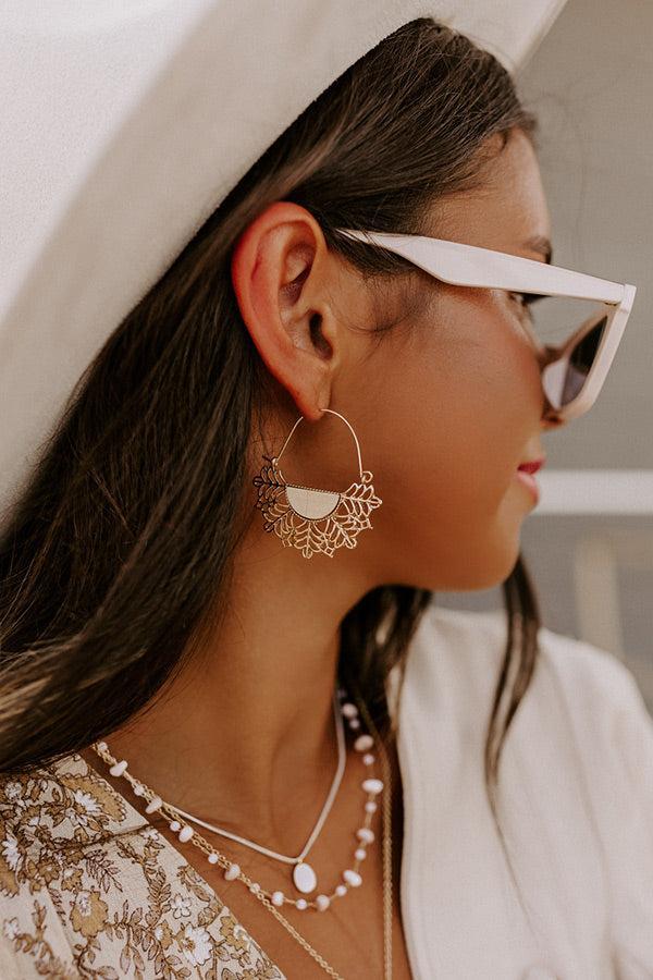 Sunset Situation Earrings In Ivory Product Image