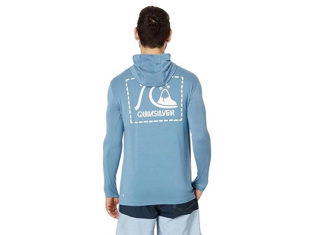 Quiksilver DNA Long Sleeve Hooded Surf Tee Shadow) Men's Swimwear Product Image