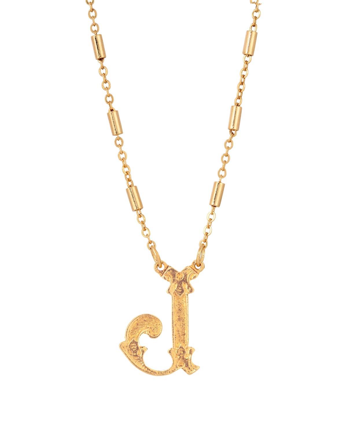 1928 Tone Initial W Pendant Necklace Product Image