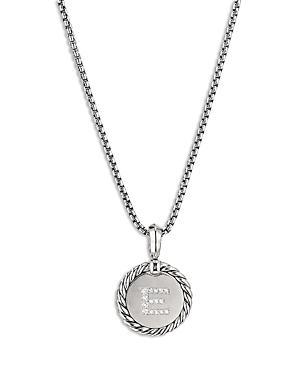 Womens Initial Charm with Pav Diamonds Product Image